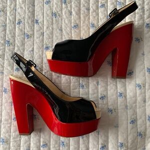 Christian Louboutin slingback heel